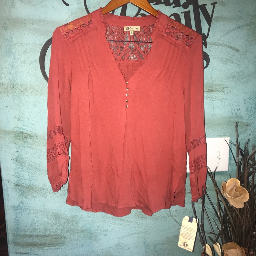 Rust blouse